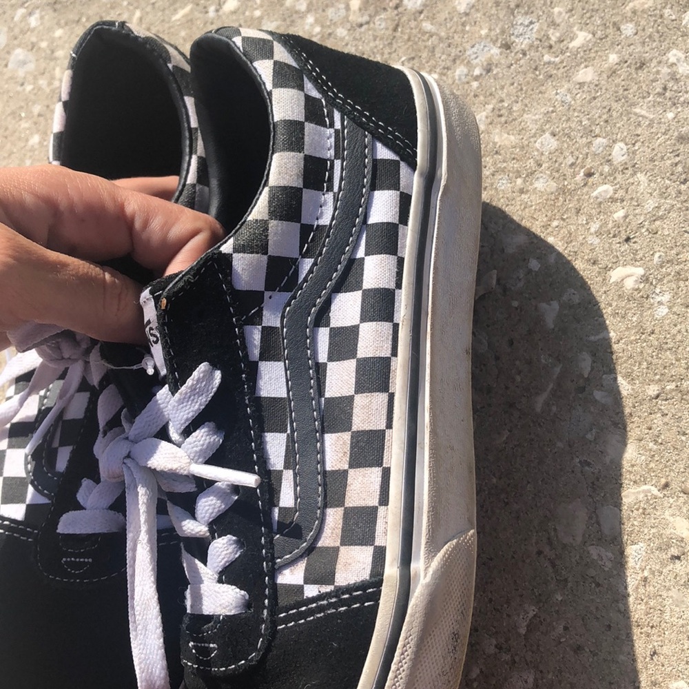 Black and white checkered vans - Picture 4 of 4